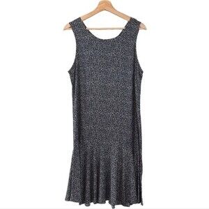 B.G.B Ltd Black Drop Waist Polka Dot Sleeveless Vintage Dress womens size 10